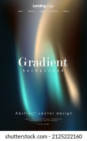 Page design inspiration with abstract background. Shades of blue gradient background pattern