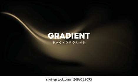 Page design inspiration with abstract background. Shades of Gold gradient background pattern