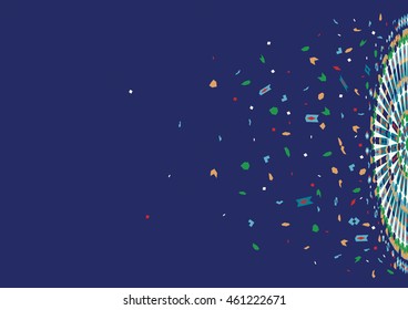 Page Design Template with Morocco Ornament. Abstract Background.