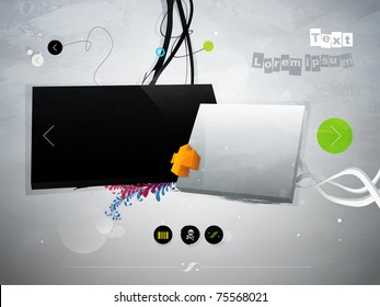 page design for your text. Transparency, EPS10