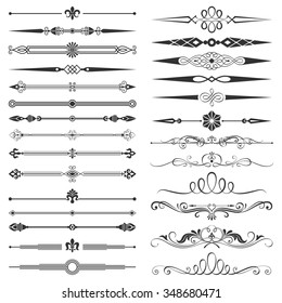 Page Divider And Design Elements Set.