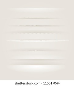 Page dividers vector collection