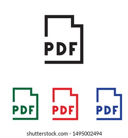 page document icon vector illustration