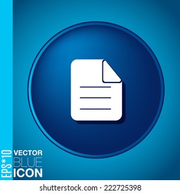 page of the document. sheet of paper