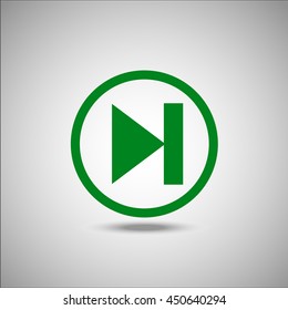 Page down button web icon, vector illustration. Flat design style 