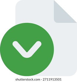 Page down vector icon in modern style, scroll document navigation and page management concept, file reading illustration, Flat Icon