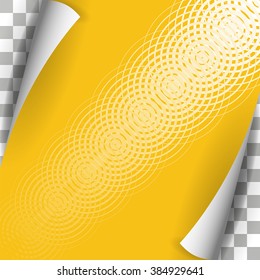 Page element with shadow vector template