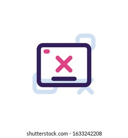 Page Error or deface Icon for Website, Presentation, Banner or other design
