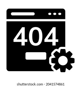 page error glyph design, SEO and web flat design for mobile concepts and web apps. Collection of modern infographic logo and pictogram.