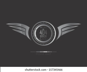 page error wing label badge