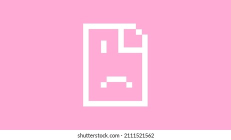 Page or file not found icon. Isolated vector illustration