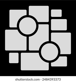 page grid layout abstract photo frames and digital photo wall template