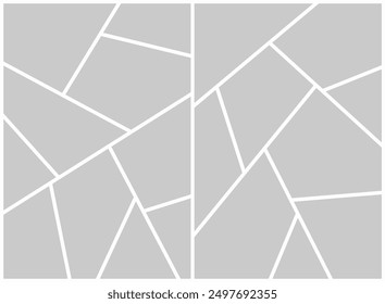 page grid layout abstract photo frames and digital photo wall template