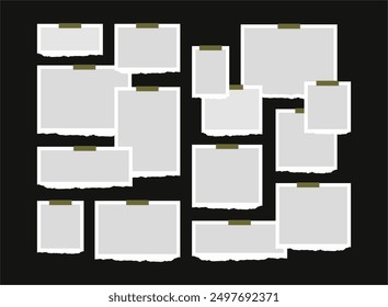Seitenraster Layout abstrakte Fotorahmen und digitale Fotowand Vorlage