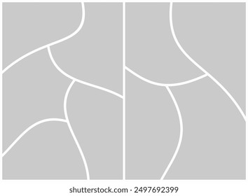 page grid layout abstract photo frames and digital photo wall template