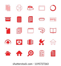 Page icon. collection of 25 page filled and outline icons such as baby stroller, document, 14 date, notebook, loading, home, zoom in. editable page icons for web and mobile.
