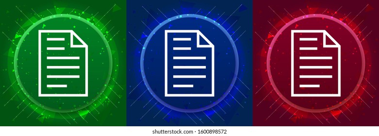 Page icon isolated on elegant modern design abstract buttons set illustration