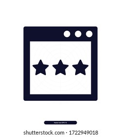 Page icon. Page Quality icon, digital marketing, management, seo. Vector illustration.