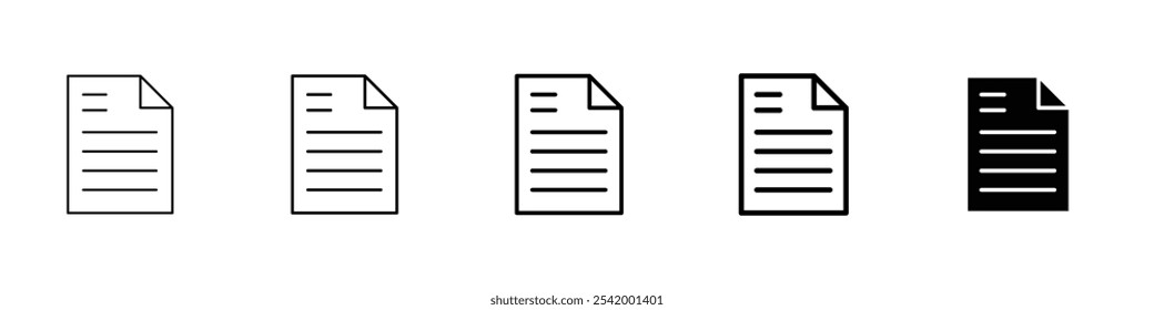 page icon Simple outline illustration