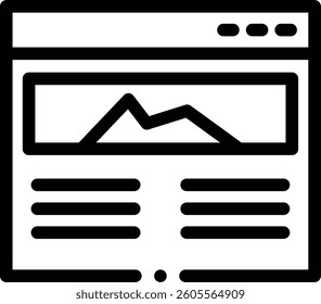 page icon. Thin Linear Style Design Isolated On White Background