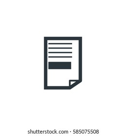 Page icon vector