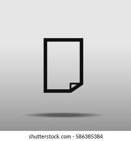 Page icon vector