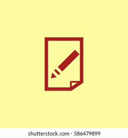 Page icon vector