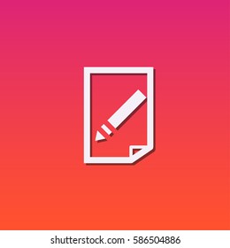 Page icon vector