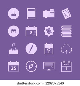 page icon. page vector icons set upload, fax, holy quran and fountain pen