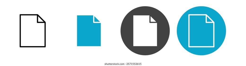 page icon Vector illustration in black