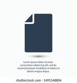 Page icon vector illustration EPS10
