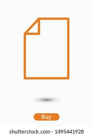 Page icon vector illustration EPS10