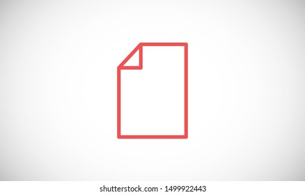 Page icon vector illustration EPS10