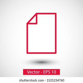 Page icon vector illustration EPS10