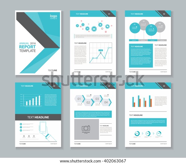 Seitenlayout Fur Firmenprofil Geschaftsbericht Stock Vektorgrafik Lizenzfrei