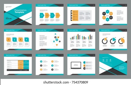 page layout design with info graphic element template for presentation , brochure and report concept