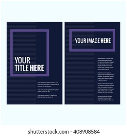 Page Layout Design for Magazine or Brochure (Vector Illustration)