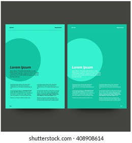 Page Layout Design for Magazine or Brochure (Vector Illustration)