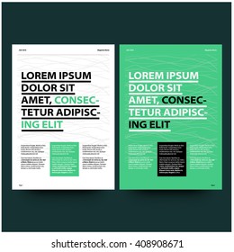 Page Layout Design for Magazine or Brochure (Vector Illustration)