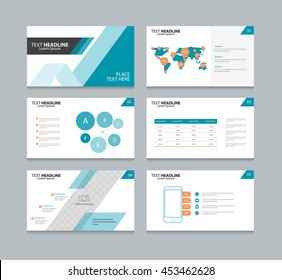 Page layout design template for presentation and  brochure , Annual report,  flyer and book page with infographic elements design