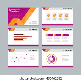 Page layout design template for presentation and  brochure , Annual report,  flyer and book page with infographic elements design