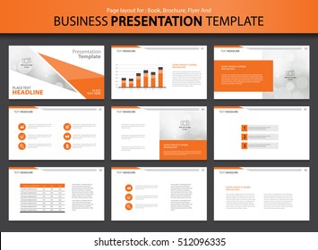 Page layout design template for presentation and brochure , Annual report, and book page with infographic elements design