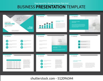 Page layout design template for presentation and brochure , Annual report, and book page with infographic elements design