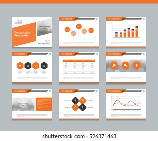 Page layout design template for presentation and brochure , Annual report, flyer and book page with infographic elements design