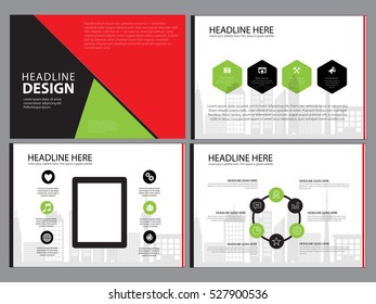 Page layout design template for presentation and brochure , Annual report, flyer page with infographic elements design