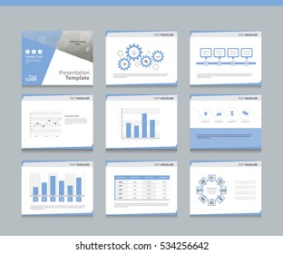 Page layout design template for presentation and brochure , Annual report, flyer and book page with infographic elements design