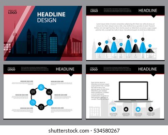Page layout design template for presentation and brochure , Annual report, flyer page with infographic elements design