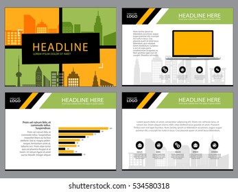 Page layout design template for presentation and brochure , Annual report, flyer page with infographic elements design