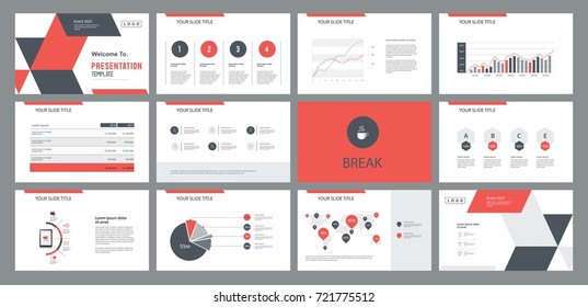 Modelo de design de layout de página para slide de apresentação e folheto com design de elementos gráficos info.