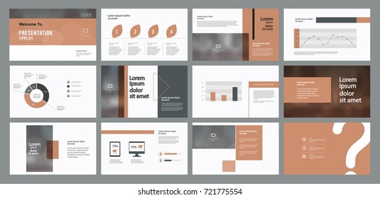 Page layout design template for presentation slide and brochure  with info graphic  elements design.